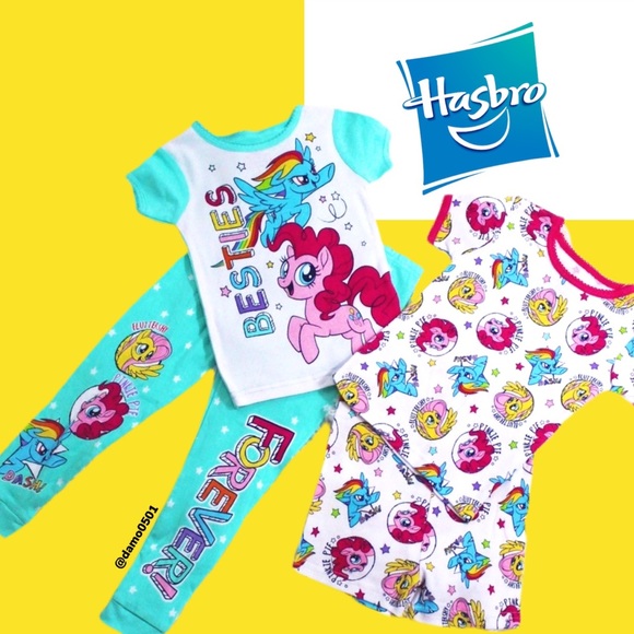 Hasbro Other - NWT Hasbro My Little Pony 4pc Graphic Pajama Set
